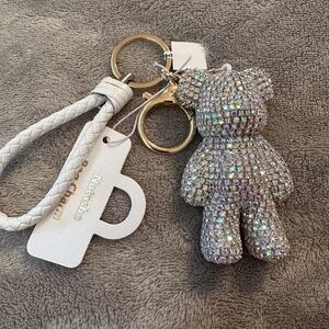 NWT NATASHA CRYSTAL BEAR BAG CHARM